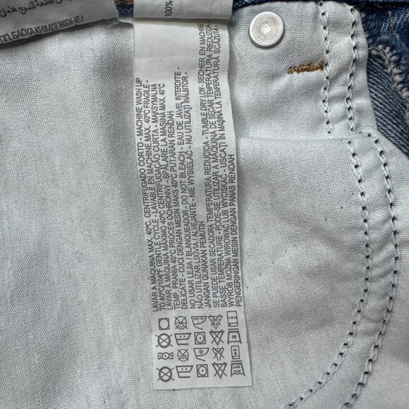 Z1975 Zara Basic Dept Womens Denim High Rise Ankle Jeans Medium Wash Size 04 - Picture 11 of 13